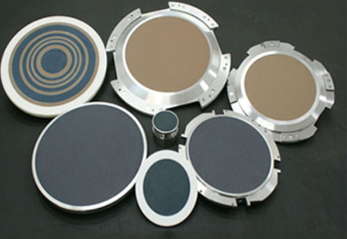 Poreuze aluminiumoxide vacuümhouder