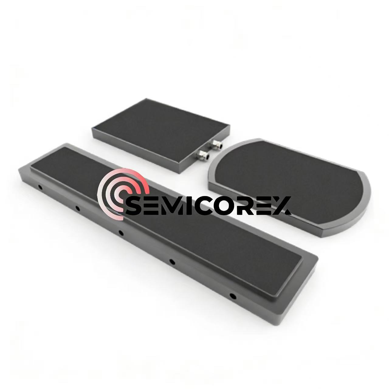 Zwarte aluminiumoxide keramische vacuümklauwplaten