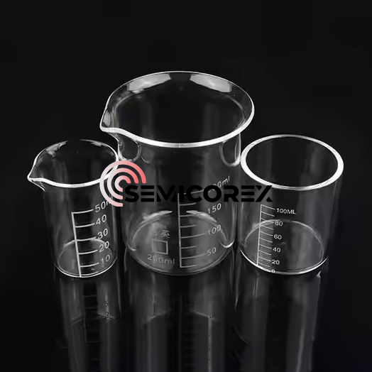 Bekers van kwartsglas