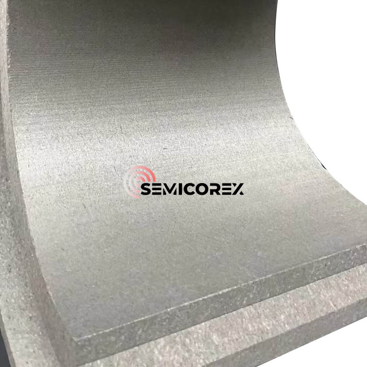 Stijf vilt met glasachtige koolstofcoating